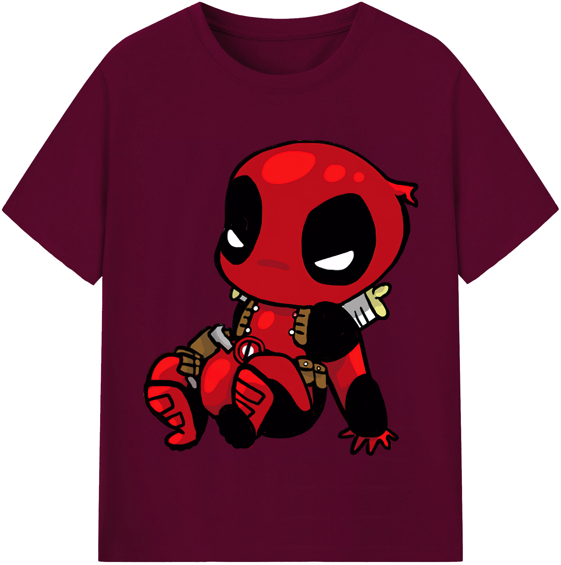 （画像用） Deadpool デッドプール レディースカジュアルプリントTシャツ（綿100％）